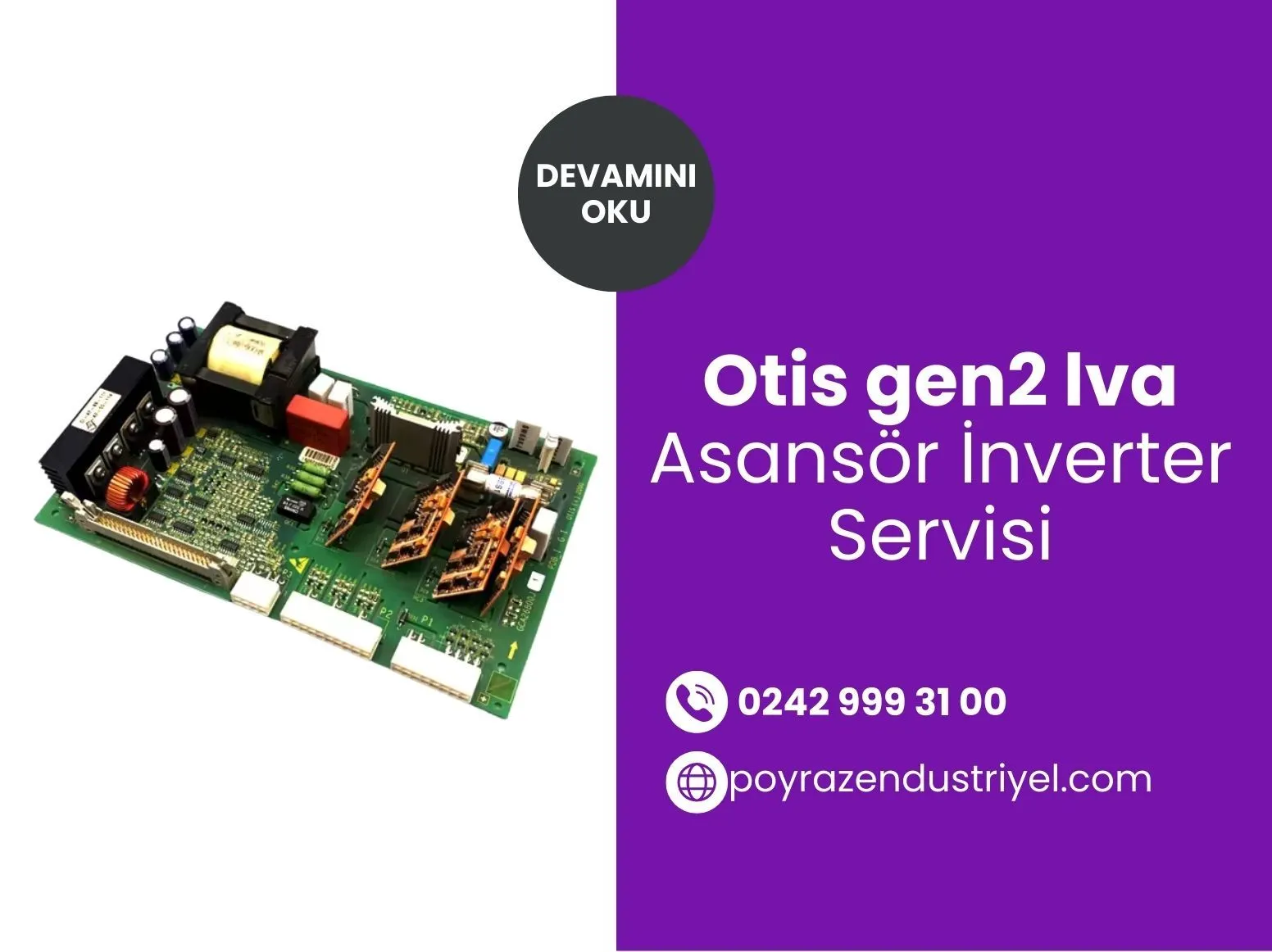 Otis Gen2 Lva Asansör İnverter Servisi